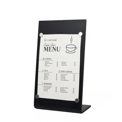 Secure your paper menus easily and maintain a tidy, professional look.

