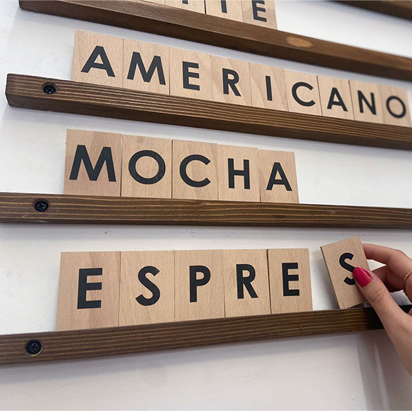 Practical and Convenient: Wooden menu rails with interchangeable letters allow you to quickly update your menu, ensuring guests always receive the latest information.

Aesthetic Appearance: Made from natural wood, these rails add a warm touch to your space and provide a stylish look.

Easy Installation: Designed for simple wall mounting, these rails can be quickly installed without any special tools.

Flexible Design: The easy interchangeability of letters enables you to effortlessly showcase variety and ch