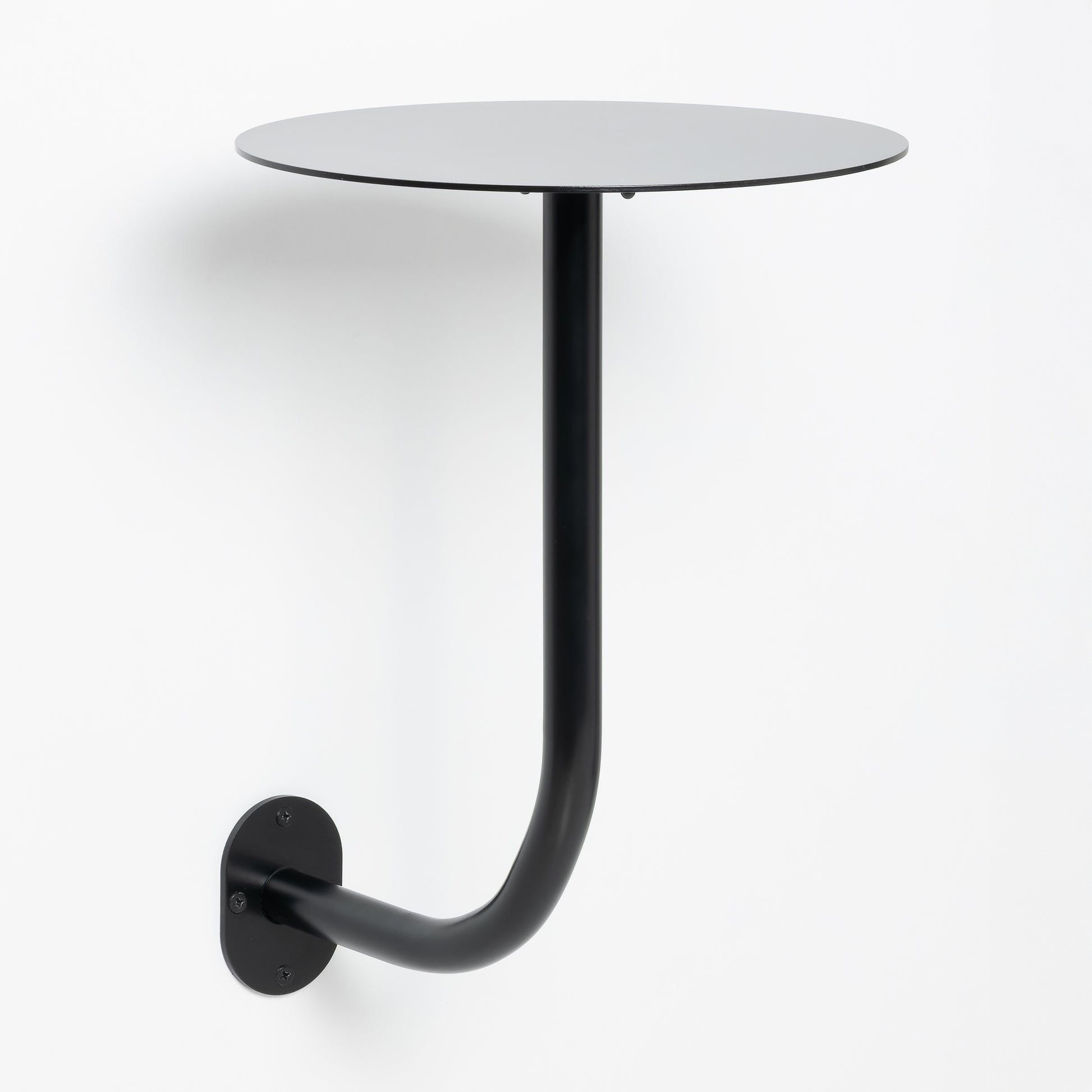 Space-saving square wall table perfect for small areas.