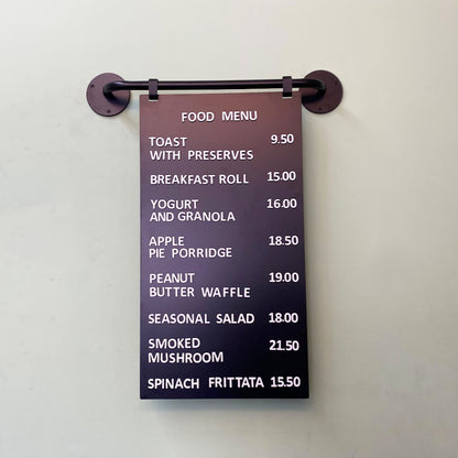 A magnetic price display board designed for easy price updates in restaurants, cafes, and other businesses. The board features magnetic letters that stay in place but can be quickly rearranged for promotions, menu changes, or seasonal offers. This restaurant menu board with letters ensures a neat, organized display while maintaining a professional appearance. Ideal for businesses that need to update pricing and offers regularly, the board helps create a clear and engaging customer experience.