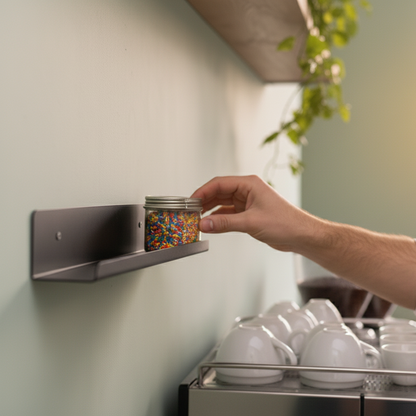 Wall Mounted Metal Shelf