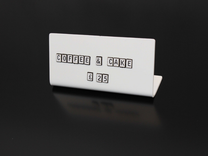 Magnetic Letters Counter Sign-Small - Stands & Letters / Black - Adroniki